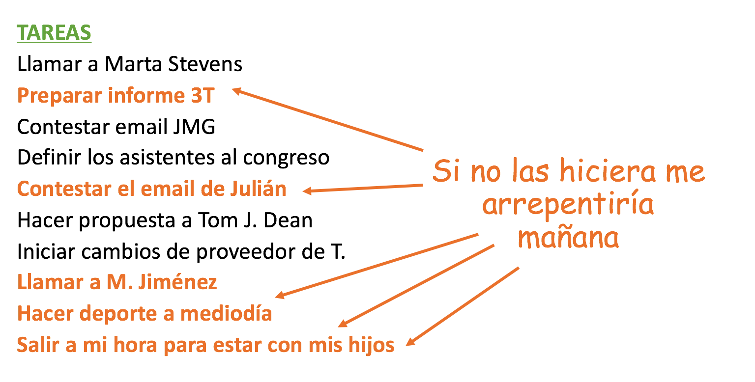 centrarse en lo mas esencial